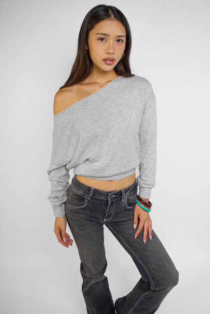 Boat neck sweater | Subdued
