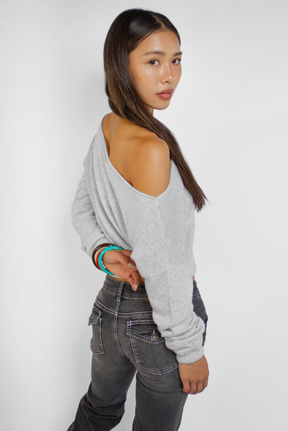 Boat neck sweater | Subdued