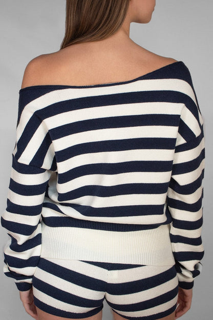 Boat neck sweater | Subdued