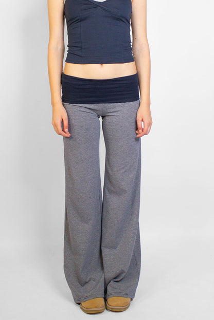 Wide-leg pants with cuffs | Subdued