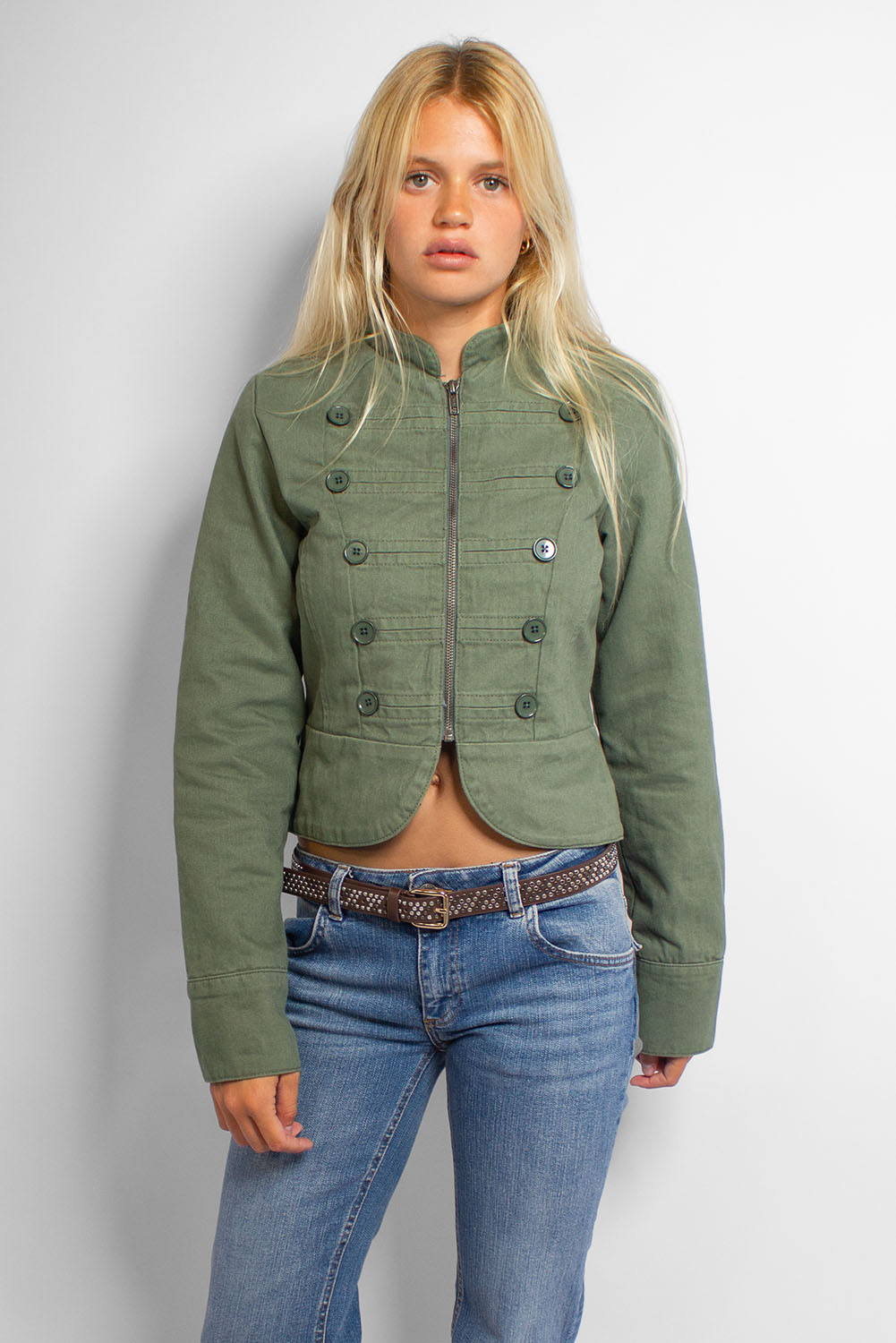 Double-button jacket | Subdued