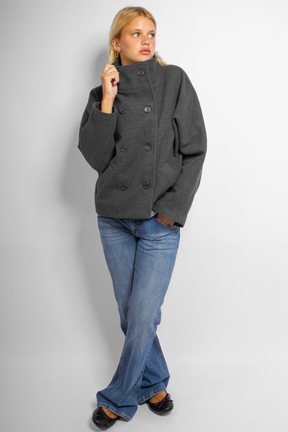 Double-breasted coat | Subdued