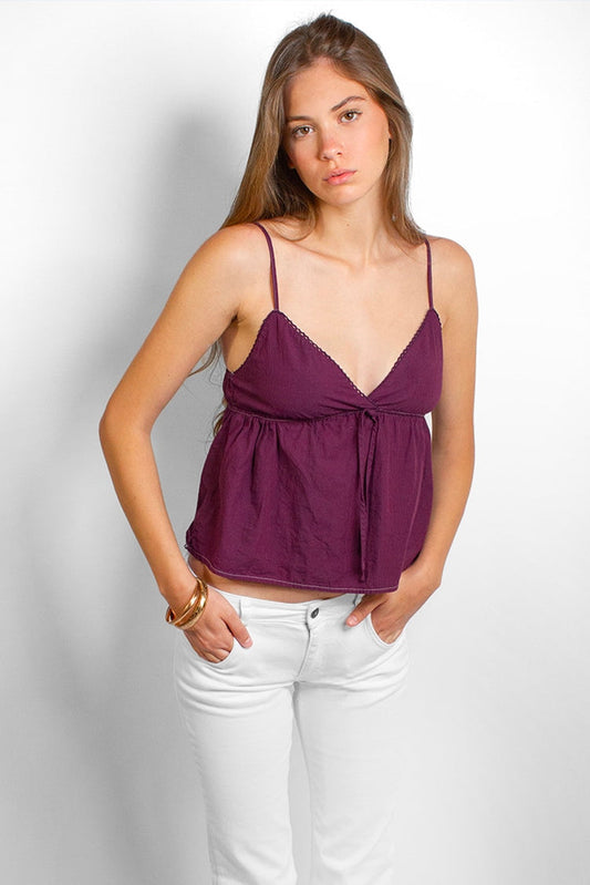 V-neck top | Subdued
