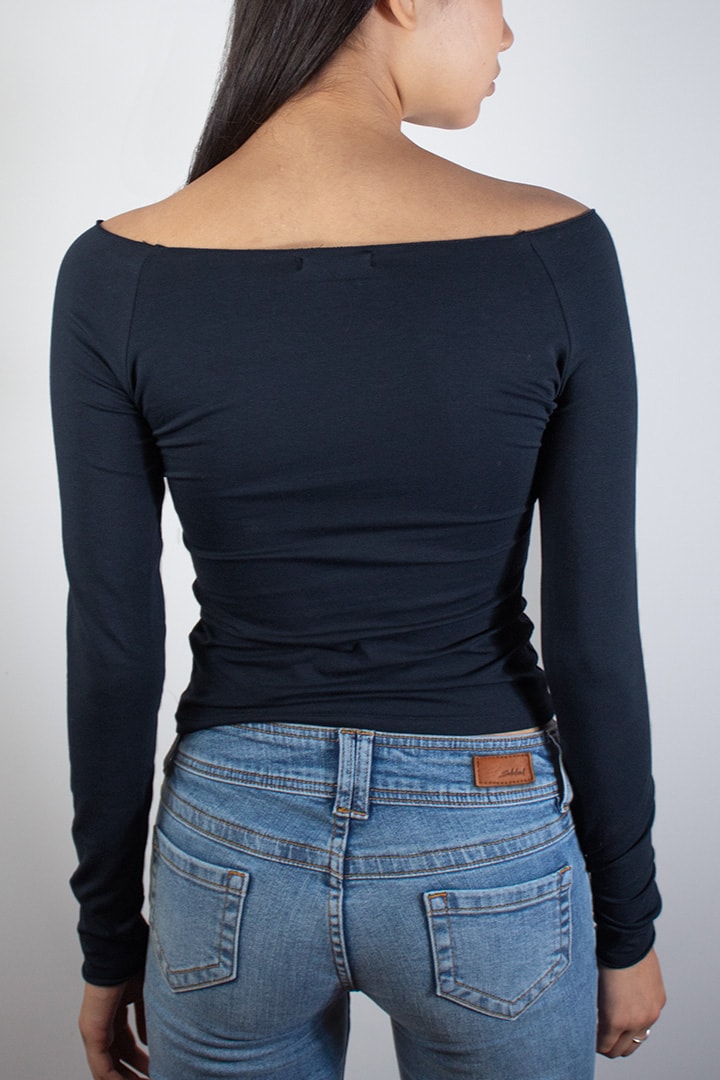 Boat neck t-shirt | Subdued